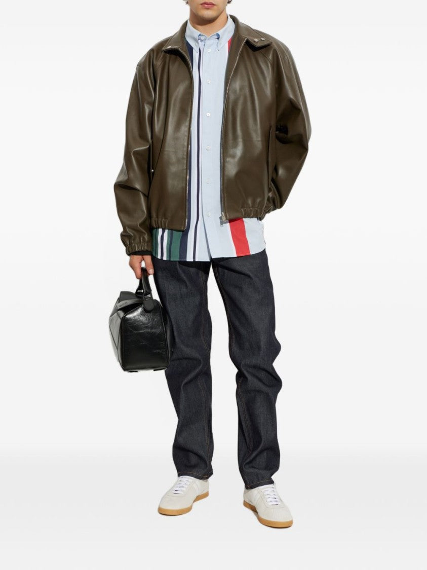 Lanvin Straight-Leg Denim Jeans With Silk-Nylon Composition