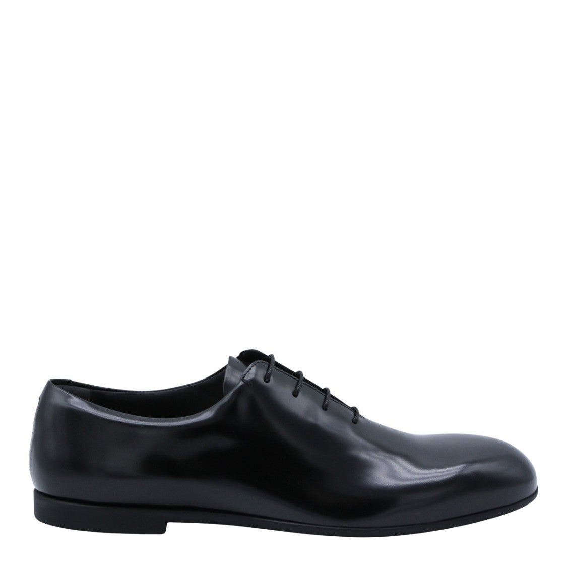 Jil Sander Minimalist Black Lace-Up Shoes With Polished Finish