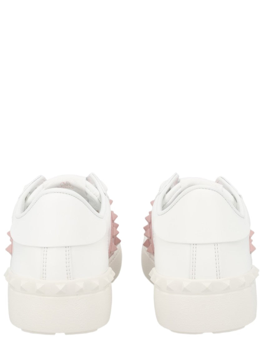 Valentino Garavani Rockstud Untitled Pink Studded Calf Leather Sneakers