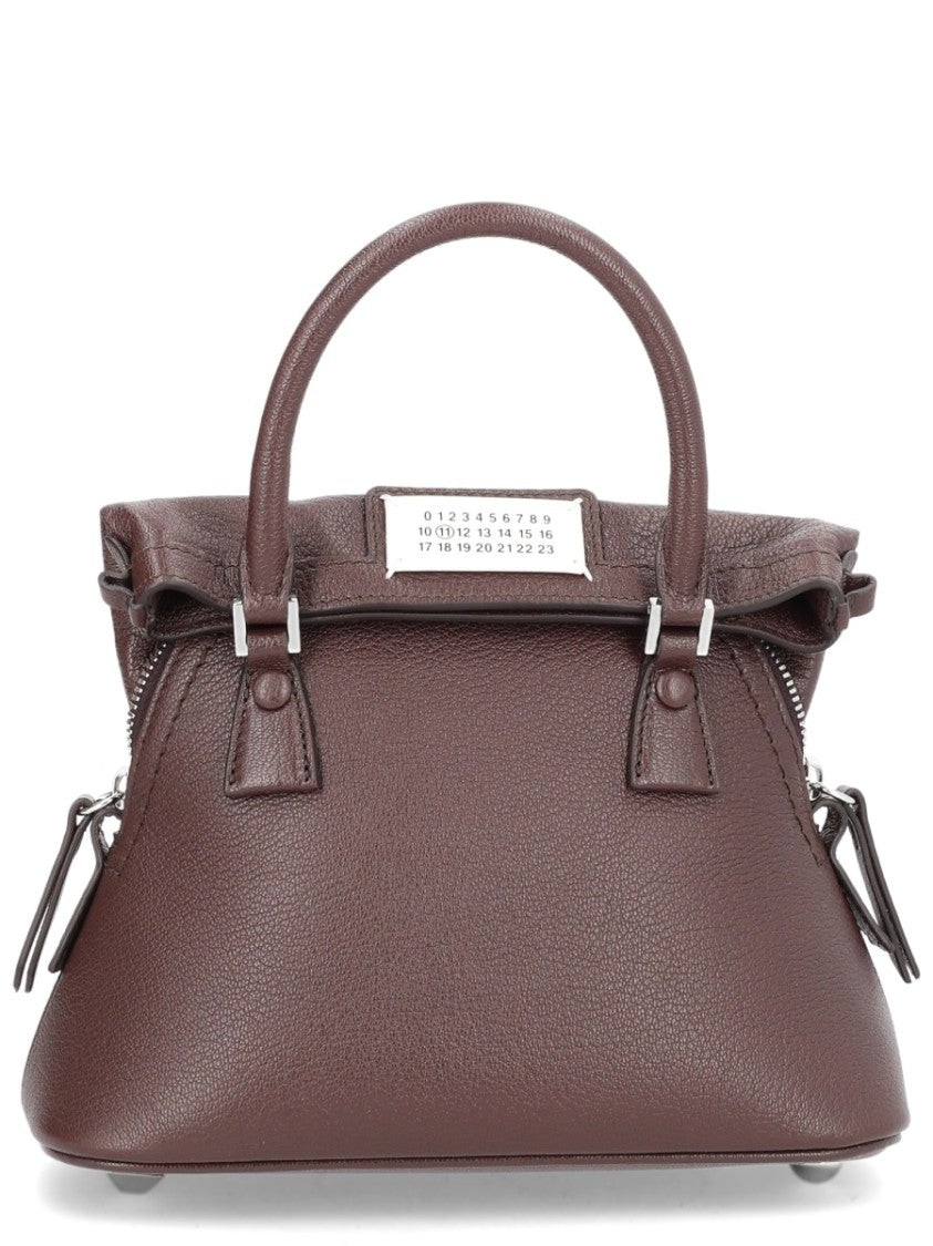 Maison Margiela Structured 5Ac Classique Leather Trapezoidal Bag