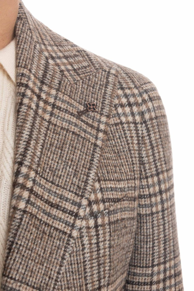 Tagliatore Prince Of Wales Wool-Alpaca Jacket