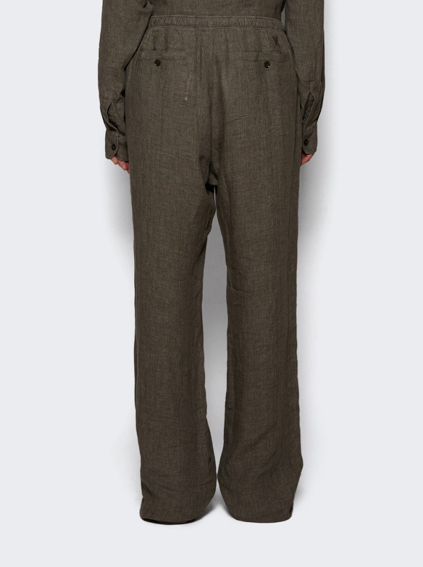 Palm Angels Monogram Cozy Pants Military Grey