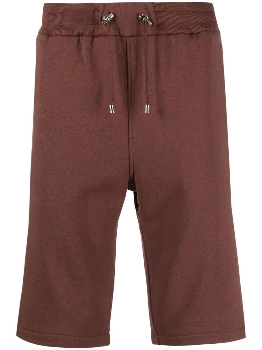Balmain Relaxed Fit Brown Bermuda Shorts