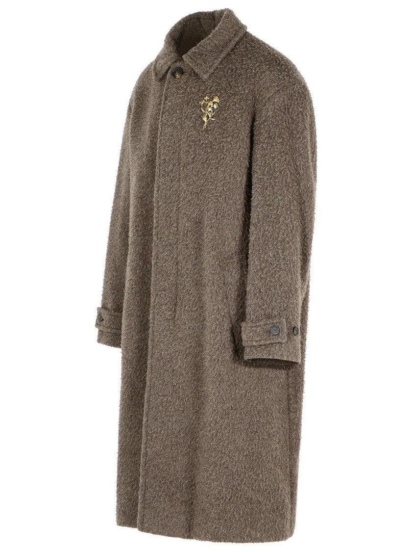 Golden Goose Brown Wool And Mohair Coat