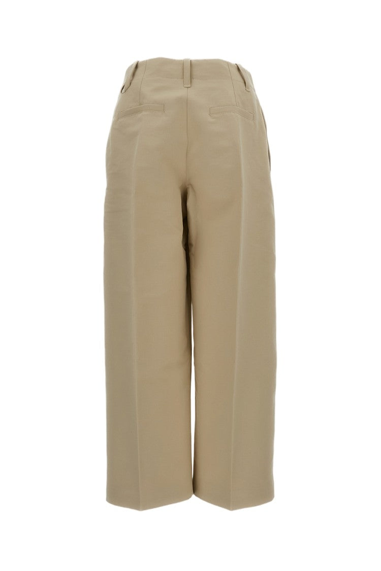 Jacquemus Mid-Rise Cropped Trousers With Signature 'J' Loop
