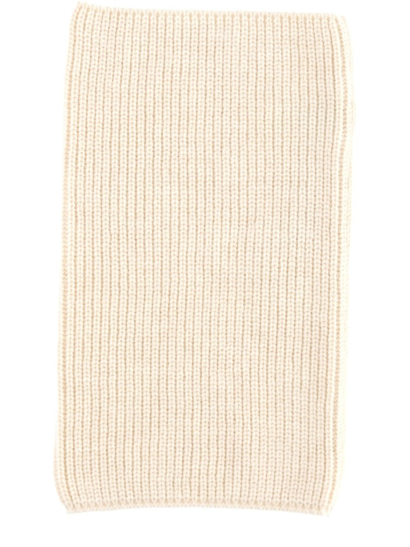 Lemaire Neutrals Knitted Ribbed Snood Scarf