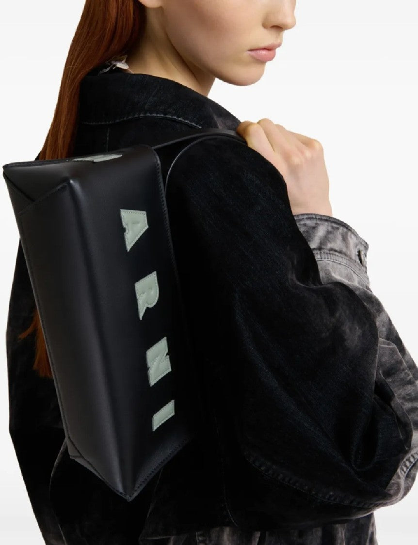 Marni Rectangular Shoulder Bag With Gold-Tone Hardware