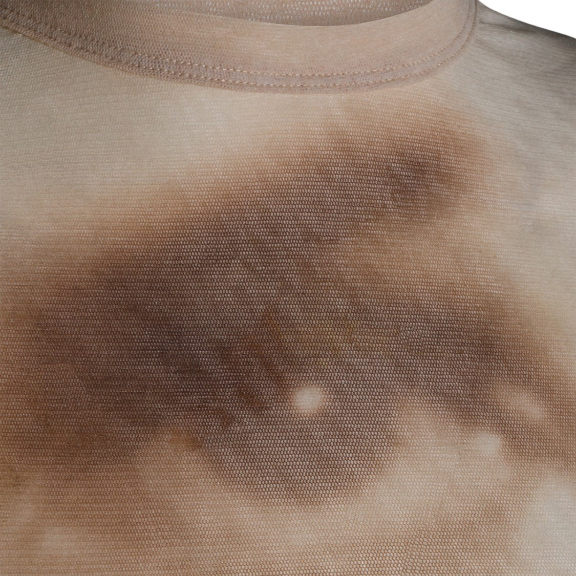 Jean Paul Gaultier Artistic Eye Print Fitted Short-Sleeve Top