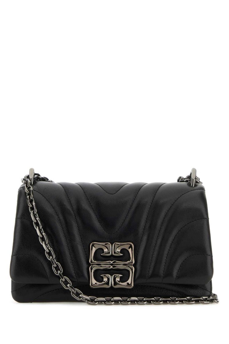 Givenchy Black Leather Small 4G Soft Shoulder Bag