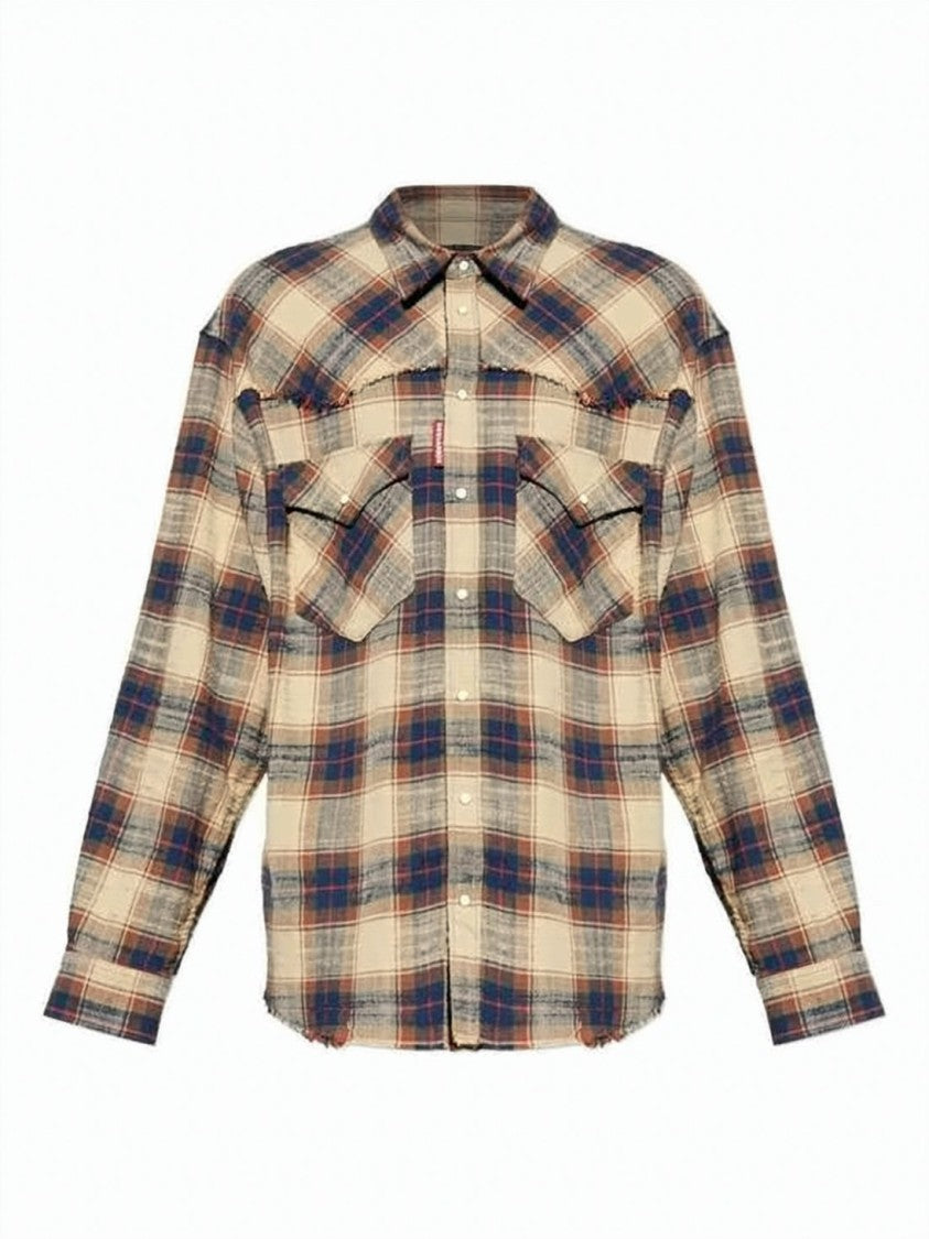 Dsquared2 Classic Plaid Long-Sleeve Shirt