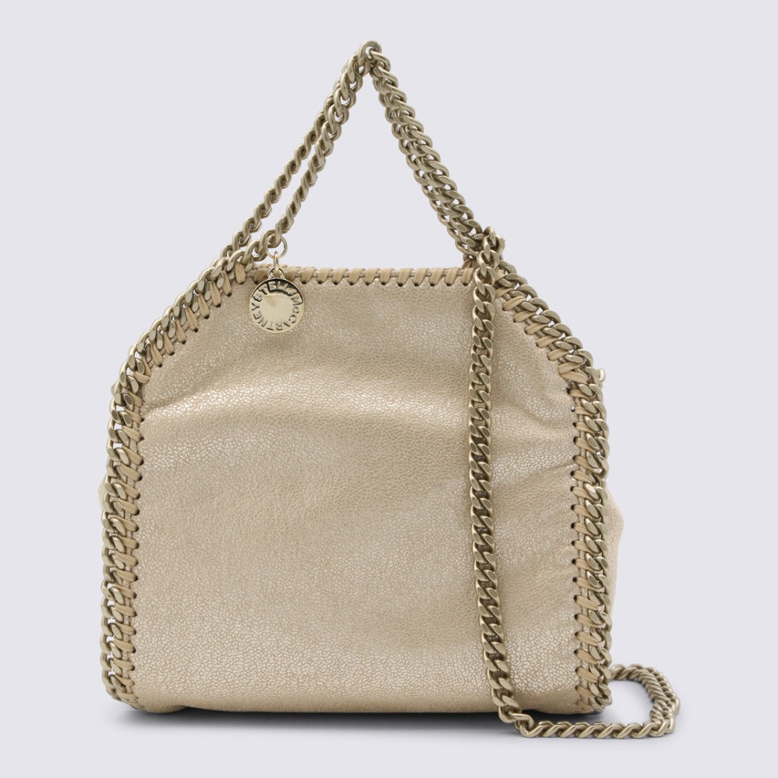 Stella Mccartney Compact Gold Faux Leather Tote