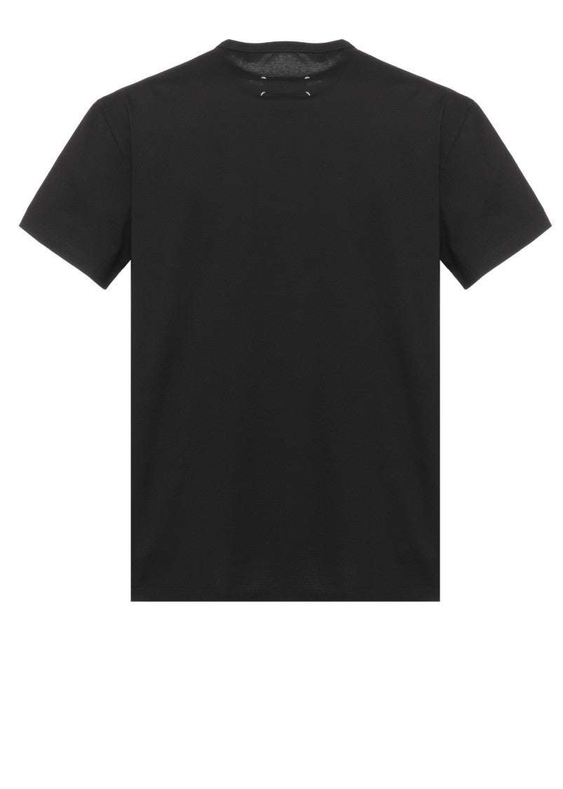 Maison Margiela Black Printed Cotton T-Shirt