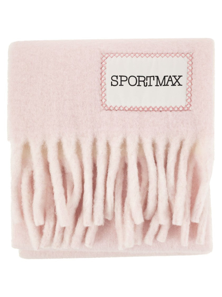 Sportmax Tenue - Two-Colour Scarf With Fringes