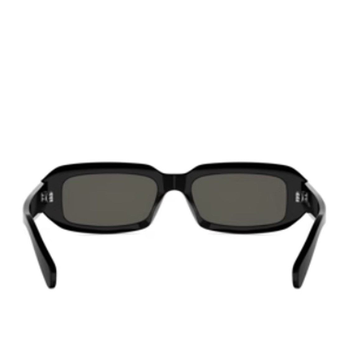 Celine Black Triomphe Acetate Rectangular Sunglasses