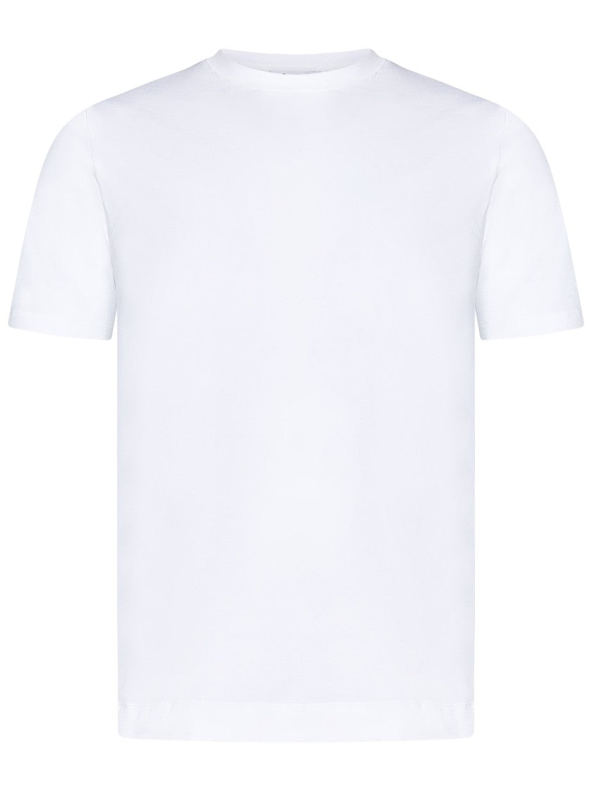 Cruciani Crew Neck T-Shirt In Stretch Cotton Jersey
