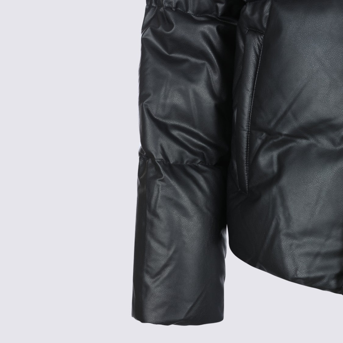Mm6 By Maison Margiela Padded Jacket With Structured Collar And Boxy Silhouette
