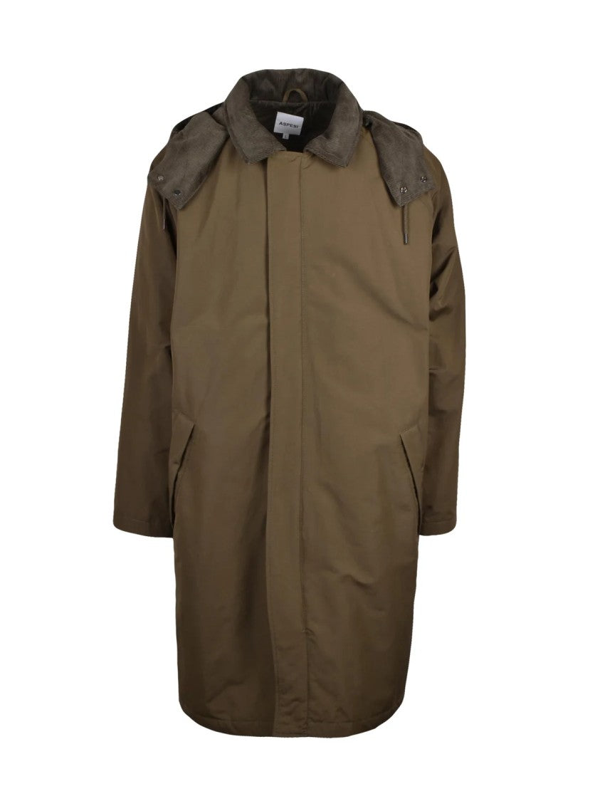 Aspesi Aspesi Hibiki Parka With Detachable Hood And Quilted Interior