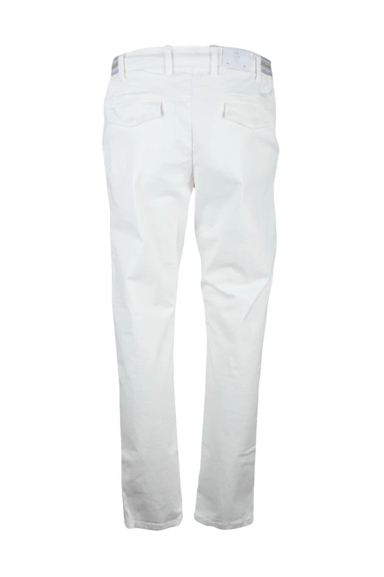Eleventy Cotton Stretch Trousers - White
