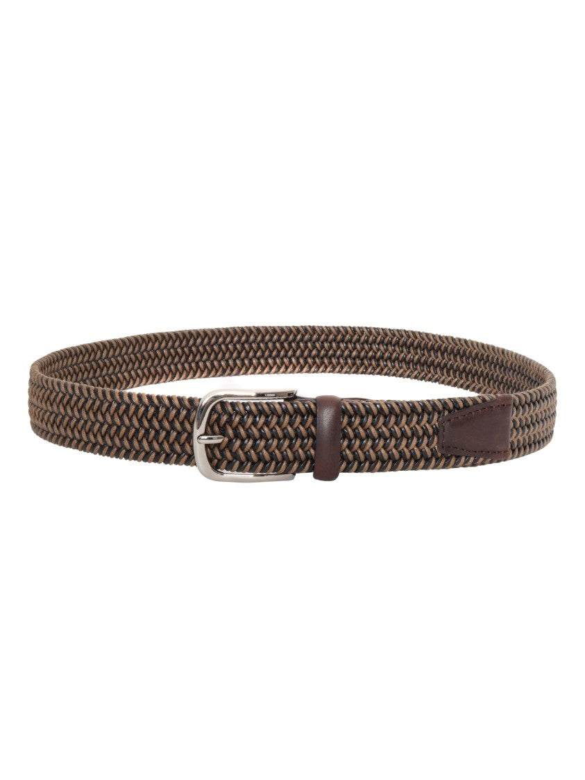 Claudio Orciani Braided Elastic Waxed Cotton Belt