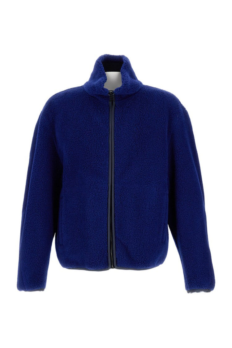 Givenchy Blouson Jacket In Fleece With Couture Stitching