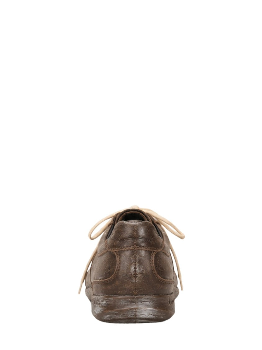 Namacheko Osterly Distressed Brown Leather Sneakers