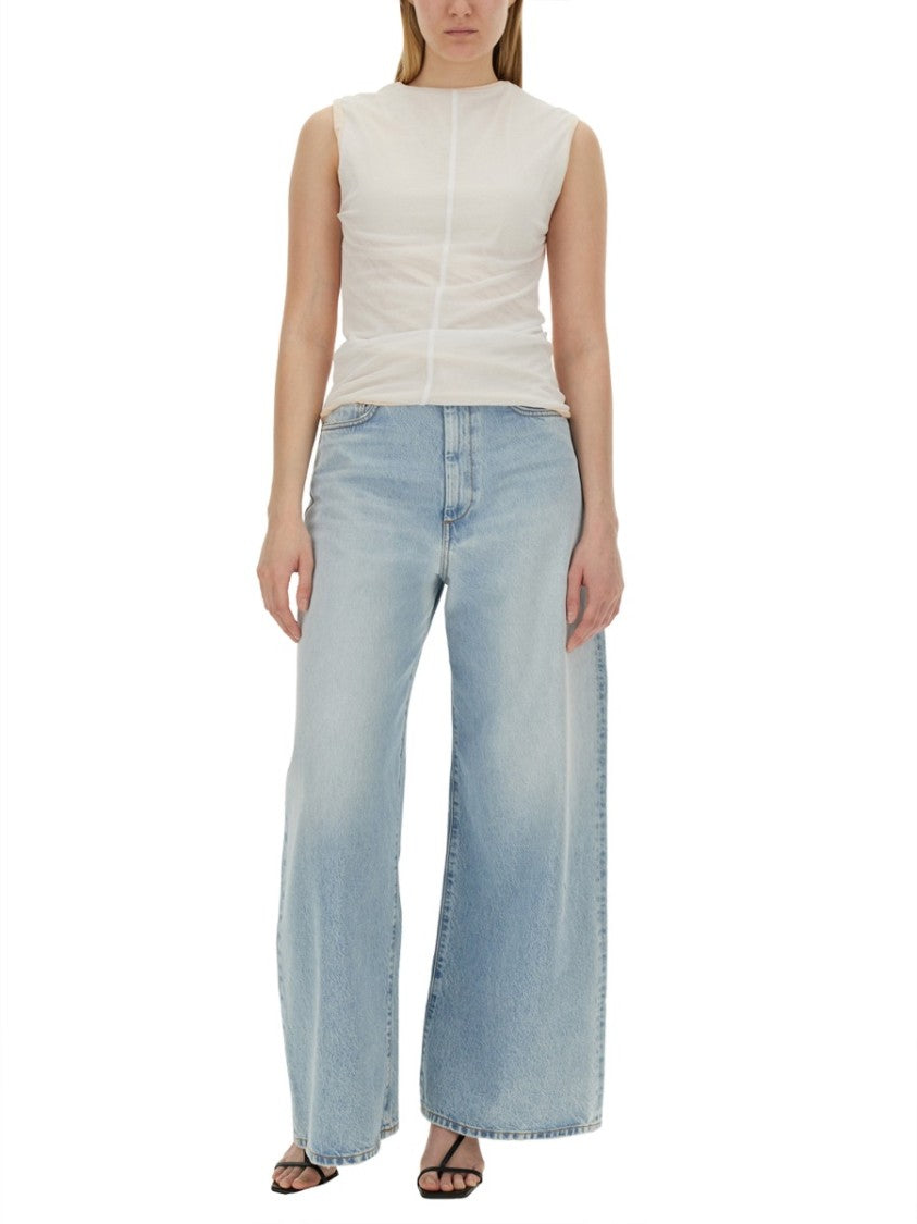 Sportmax Sleeveless Fitted Top With High Neckline