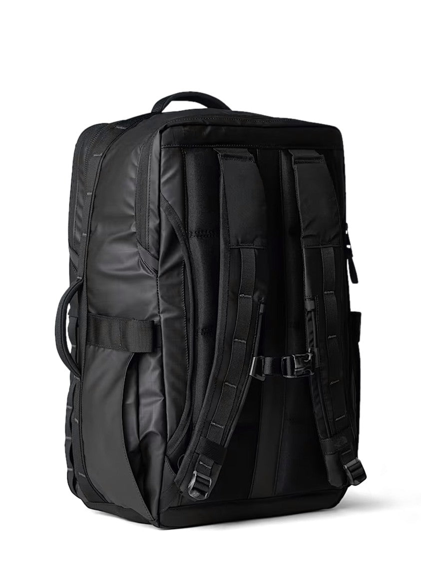 The North Face Boxy Black Travel Pack With Multiple Compartments