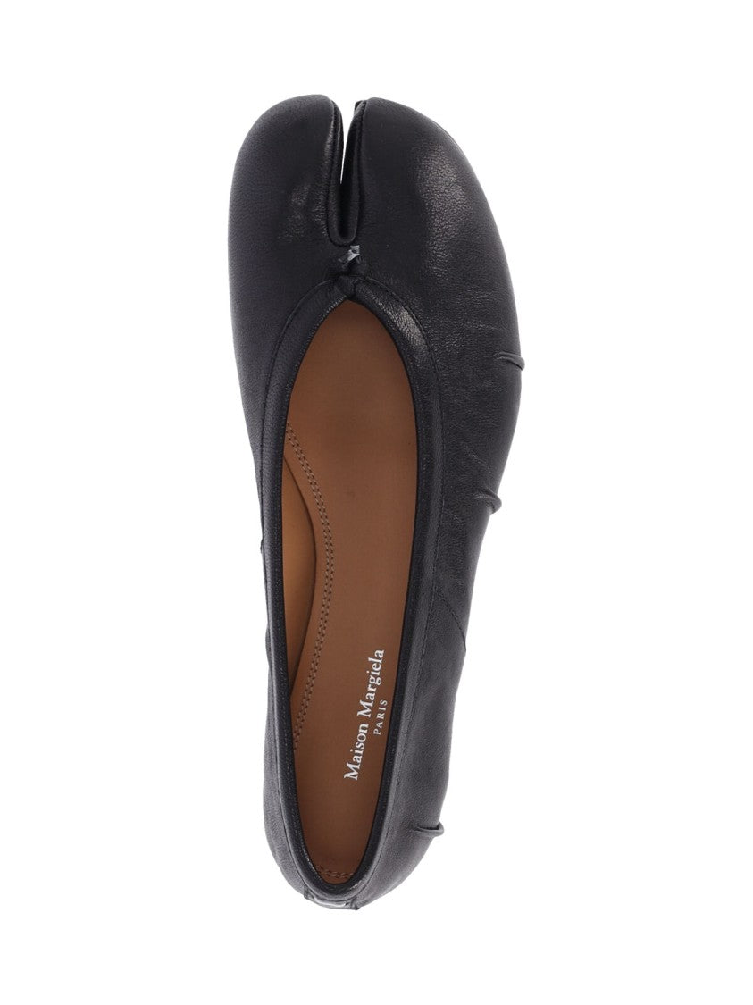Maison Margiela Black Sheepskin Tabi Flats