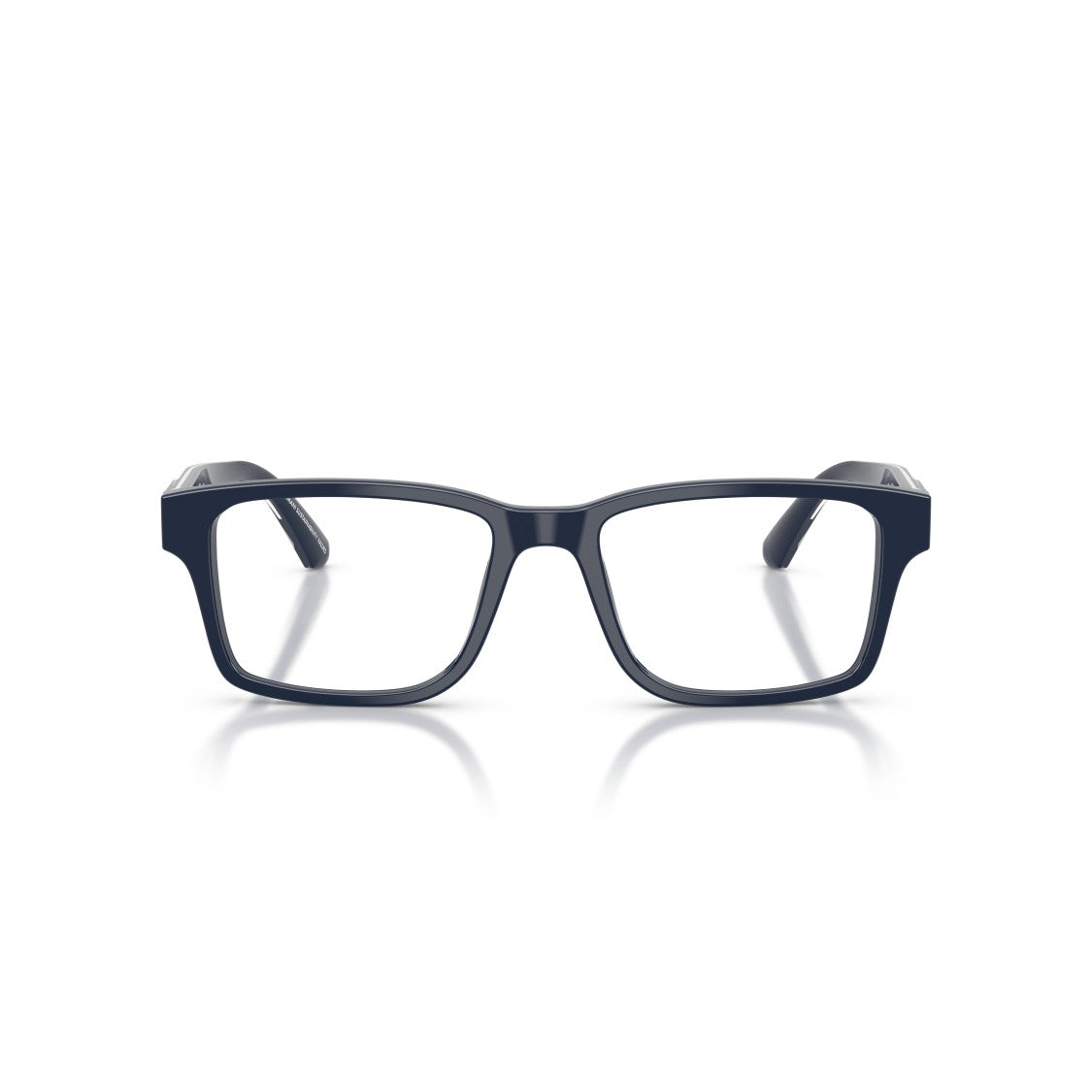 Emporio Armani 0Ea3271 Rectangular Navy Acetate Eyeglass Frames With Silver Accents