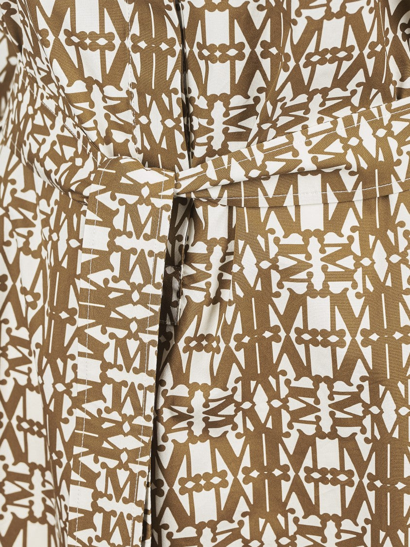 Max Mara Geometric Pattern Maxi Dress