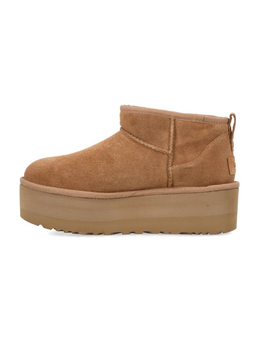 Ugg Classic Ultra Mini Platform Suede Ankle Boots