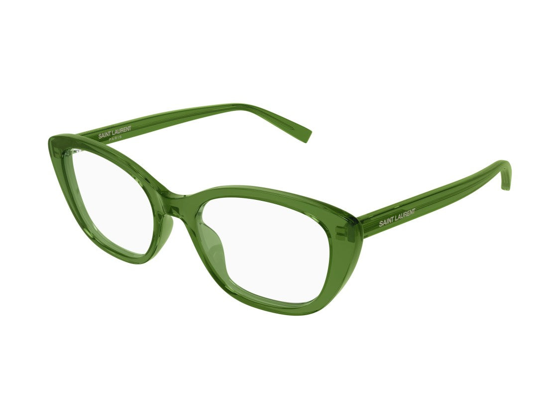 Saint Laurent Sl 945 Green Translucent Oversized Square Acetate Eyeglasses