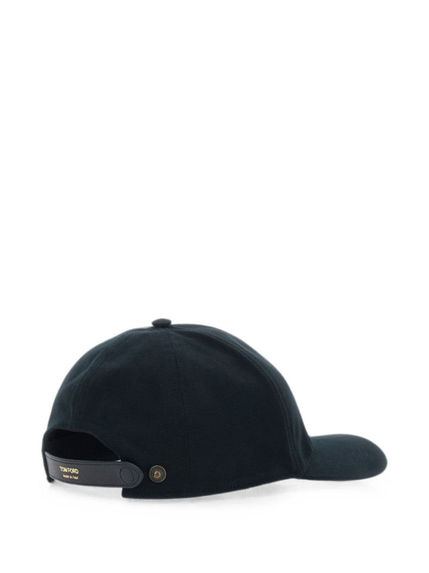 Tom Ford Canvas Cap With Embroidered Logo And Adjustable Strap