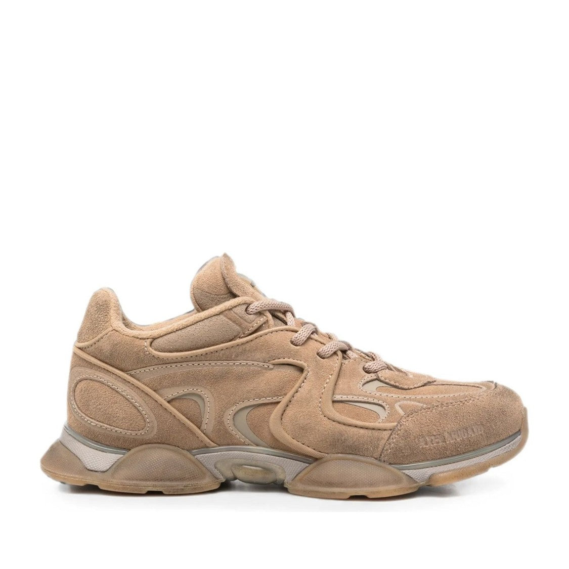 Axel Arigato Eris Beige Chunky Sculpted Sole Layered Leather Sneakers