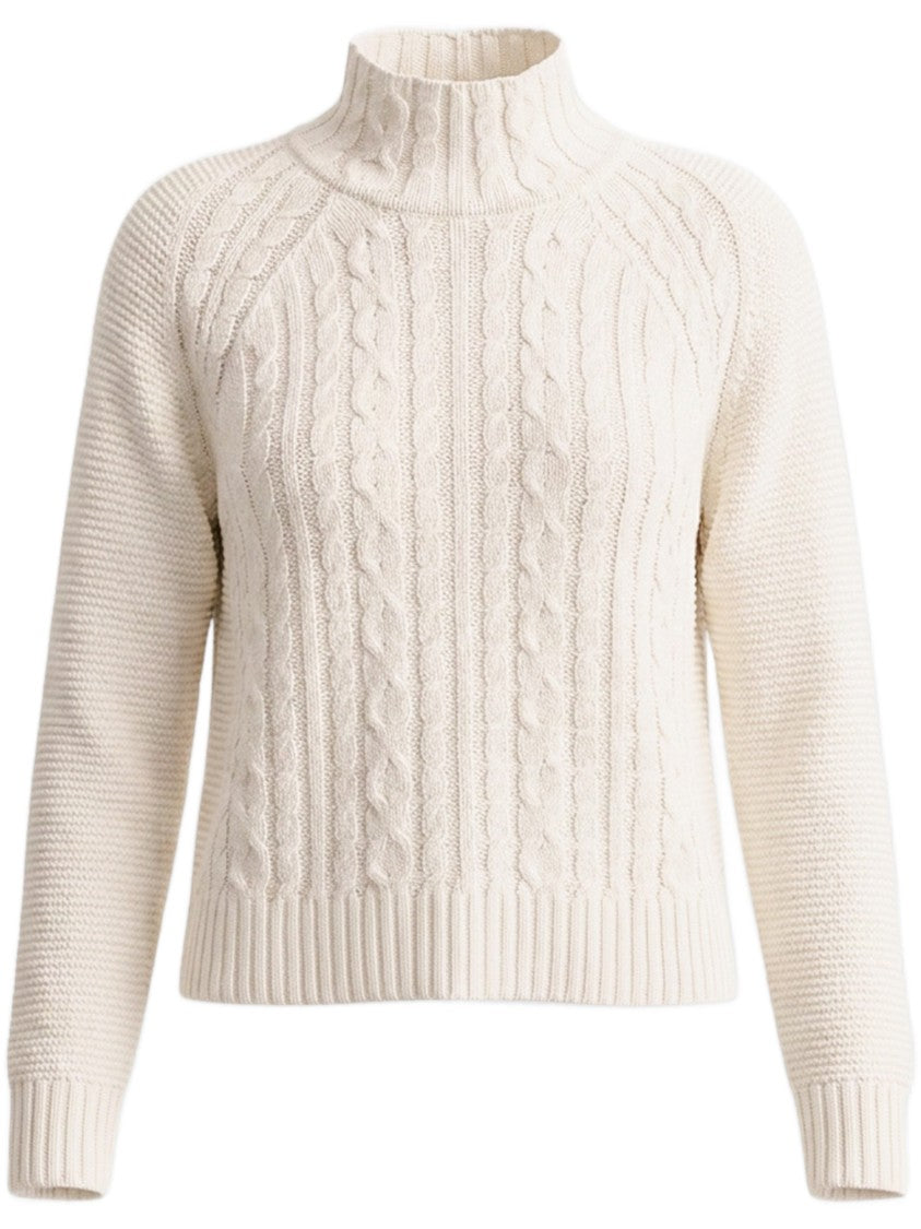 Gran Sasso Cashmere Blend Mock Neck Sweater