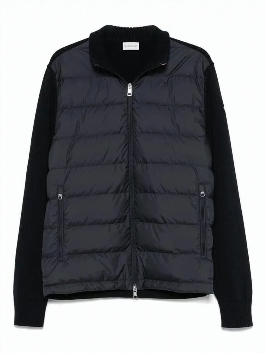 Moncler Hybrid Knit And Padded Cardigan