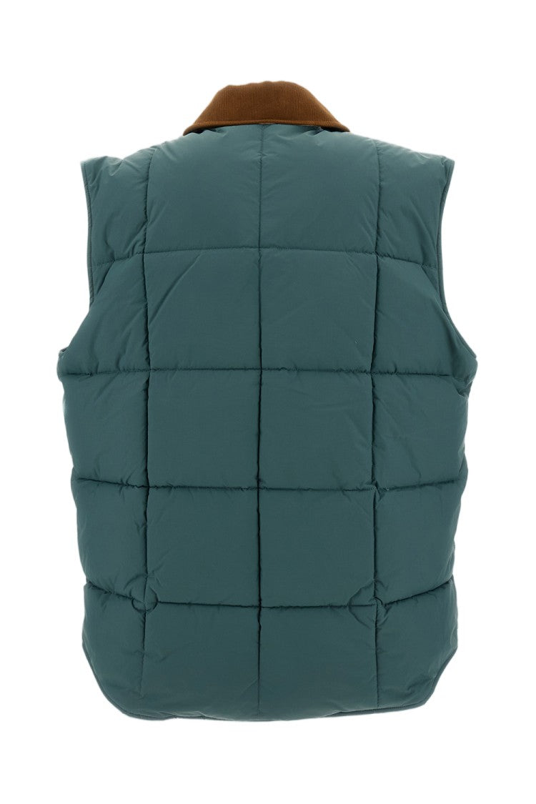 A.P.C. Green Jimmy Padded Quilted Vest