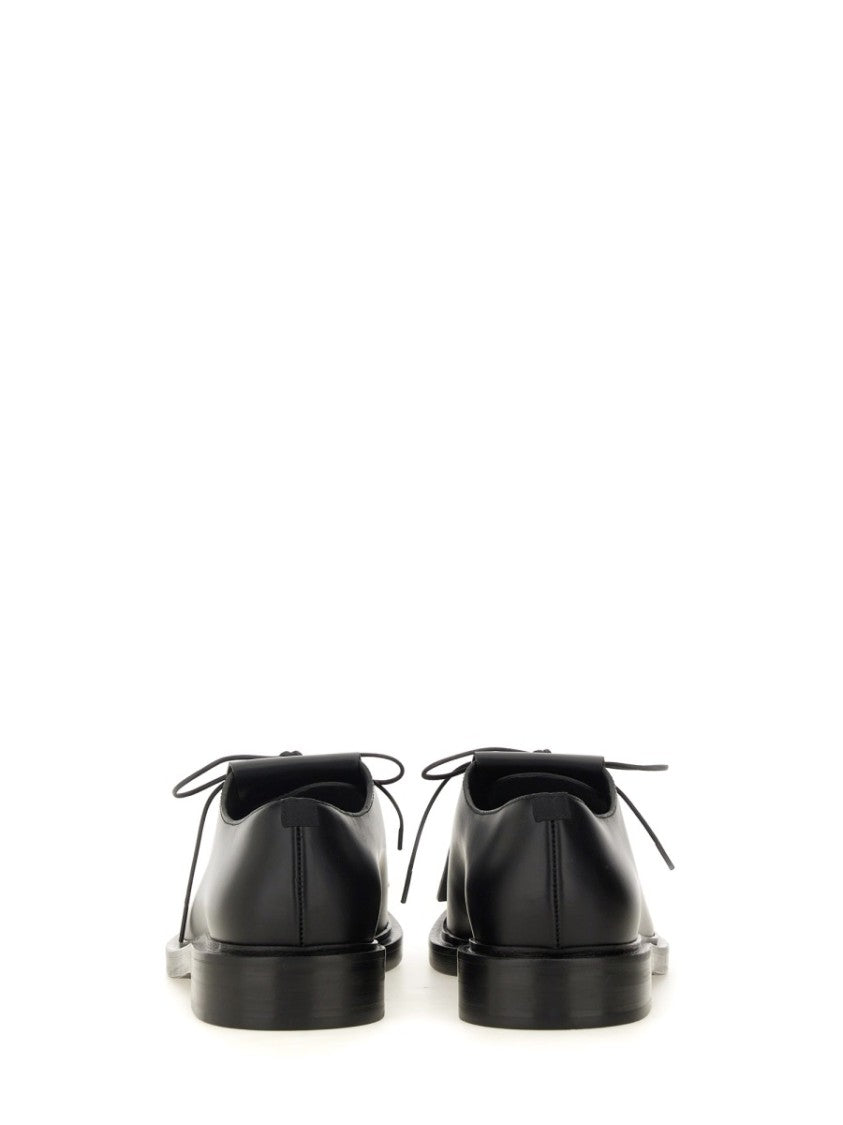Max Mara Polished Calf Leather Derby Shoes