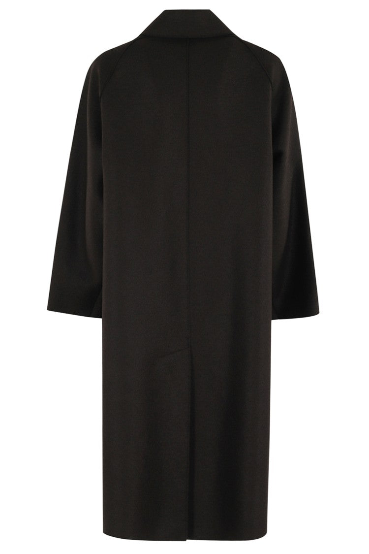 Harris Wharf London Pressed Wool Balmacaan Coat