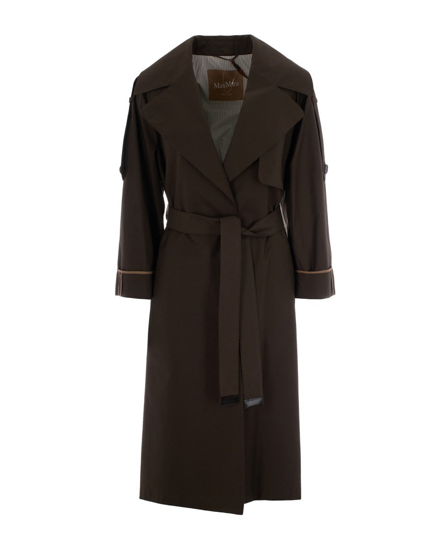 Max Mara Green Oversized Antigoccia Trench
