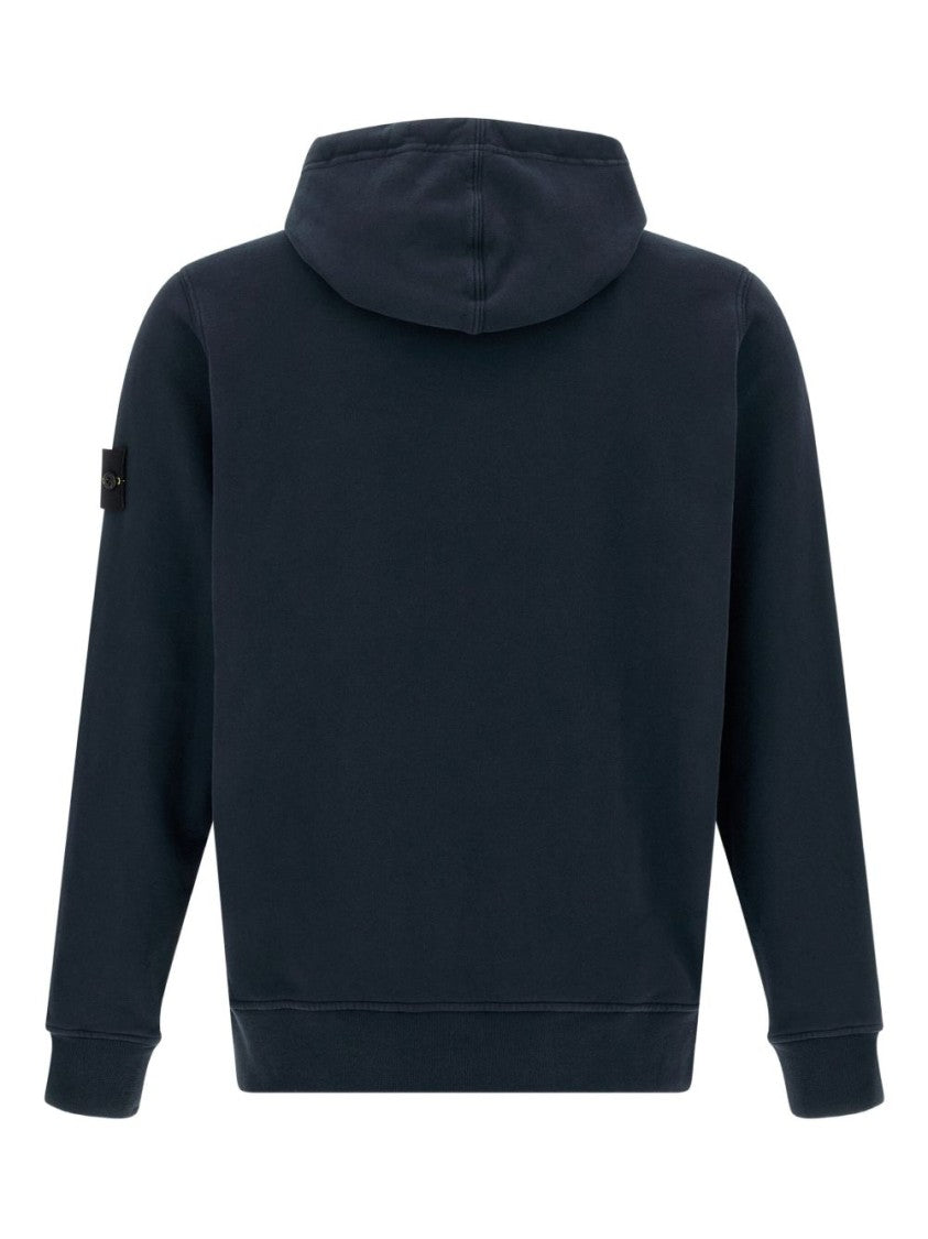 Stone Island Relaxed-Fit Brushed Organic Cotton Hoodie With Logo Badge