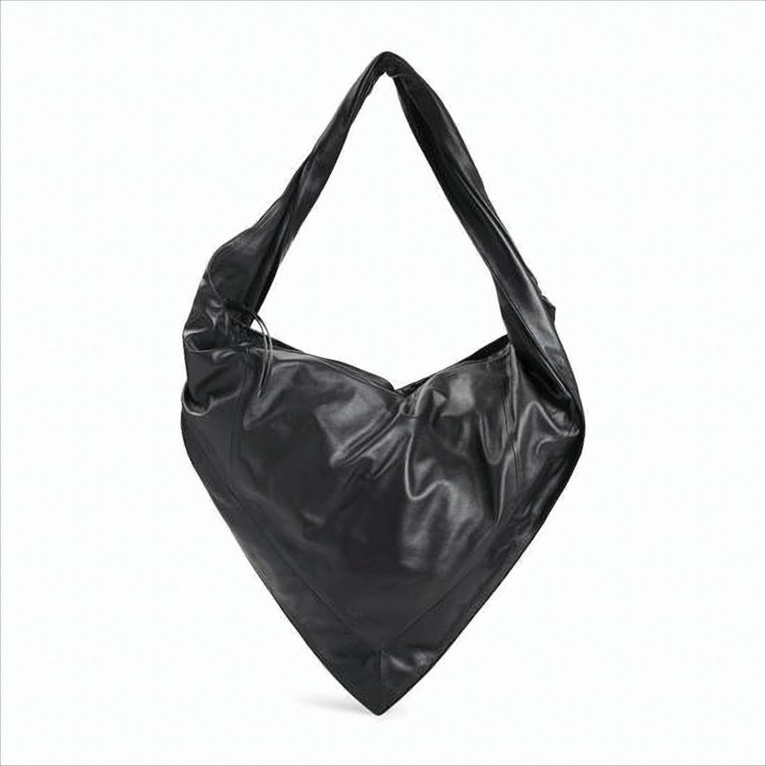Lemaire Triangular Lambskin Shoulder Bag With Sculptural Silhouette