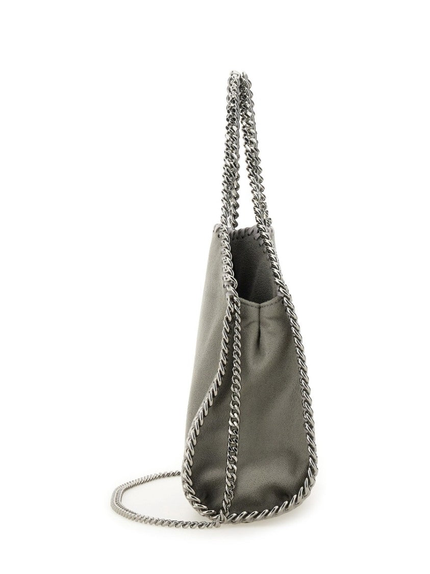 Stella Mccartney Grey Falabella Mini Polyester Suede Tote Bag