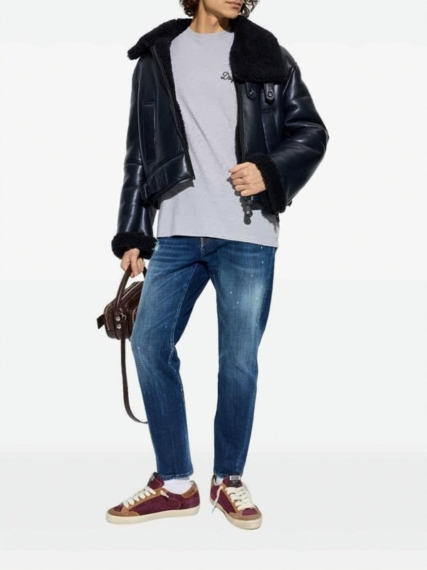 Dsquared2 Distressed Medium Blue Denim Pants