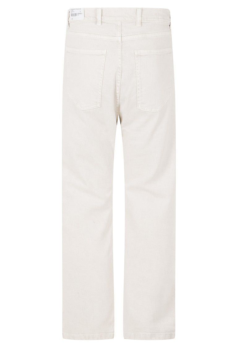 Eleventy Straight-Leg Sand-Colored Jeans With Concealed Closure And Classic Design
