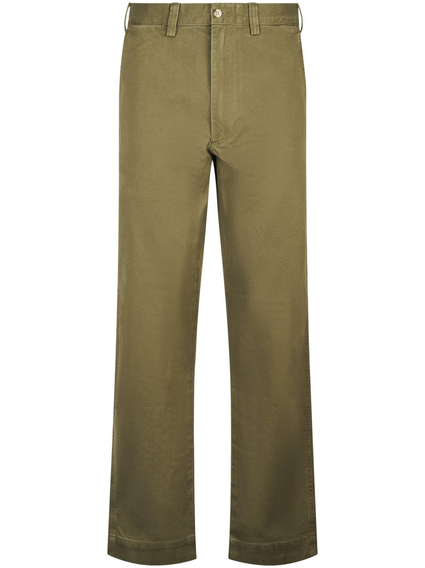 Polo Ralph Lauren Flat Front Casual Trousers With Straight Fit Silhouette