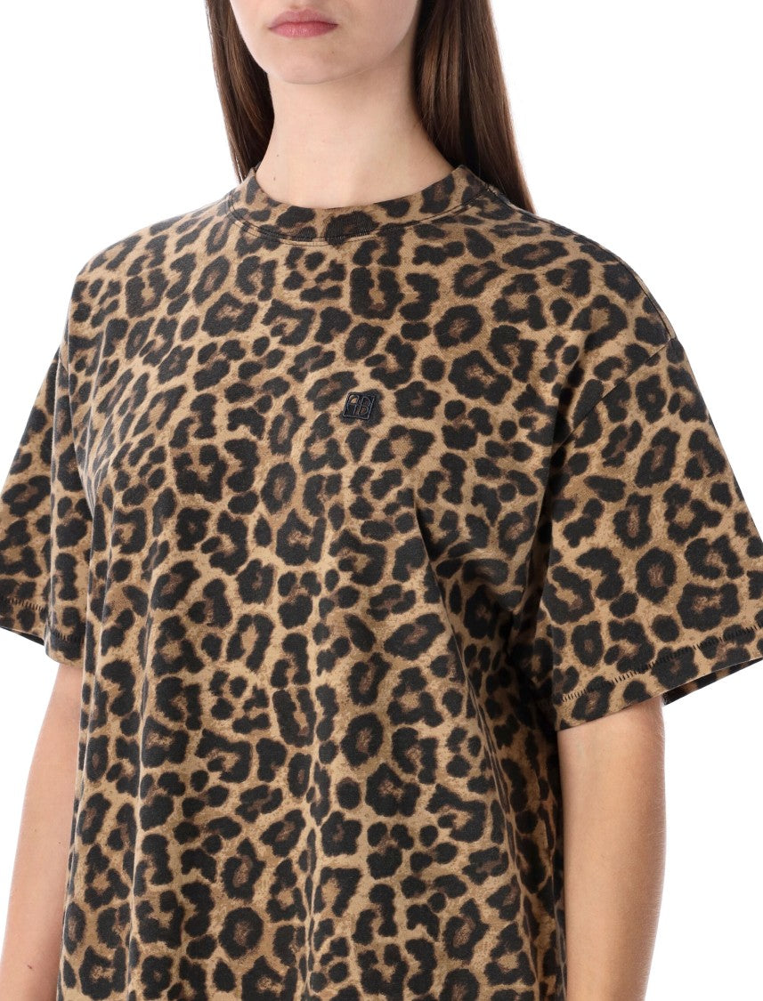Anine Bing Beth Leopard Mini Dress