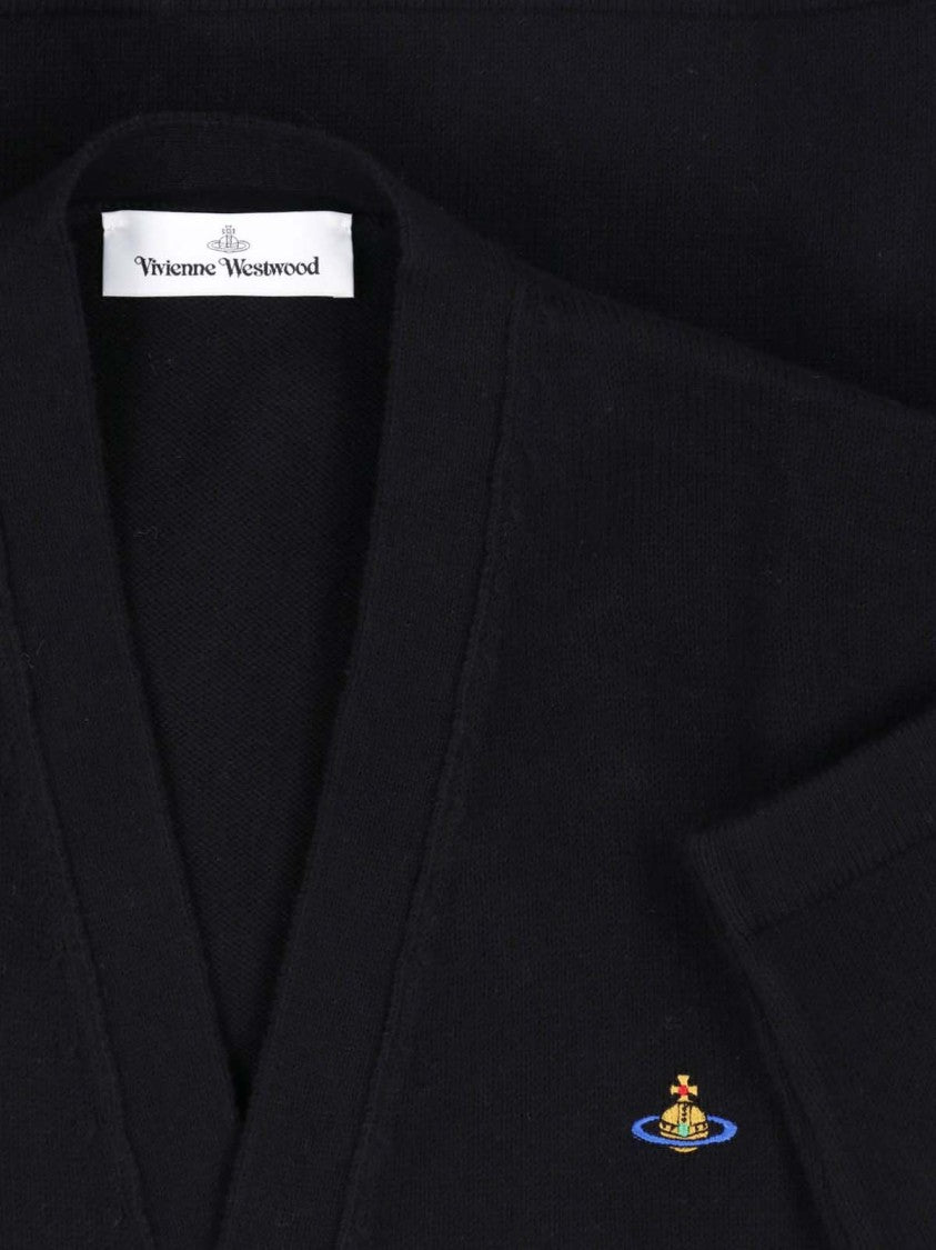 Vivienne Westwood Black Alex Cotton-Cashmere Cardigan