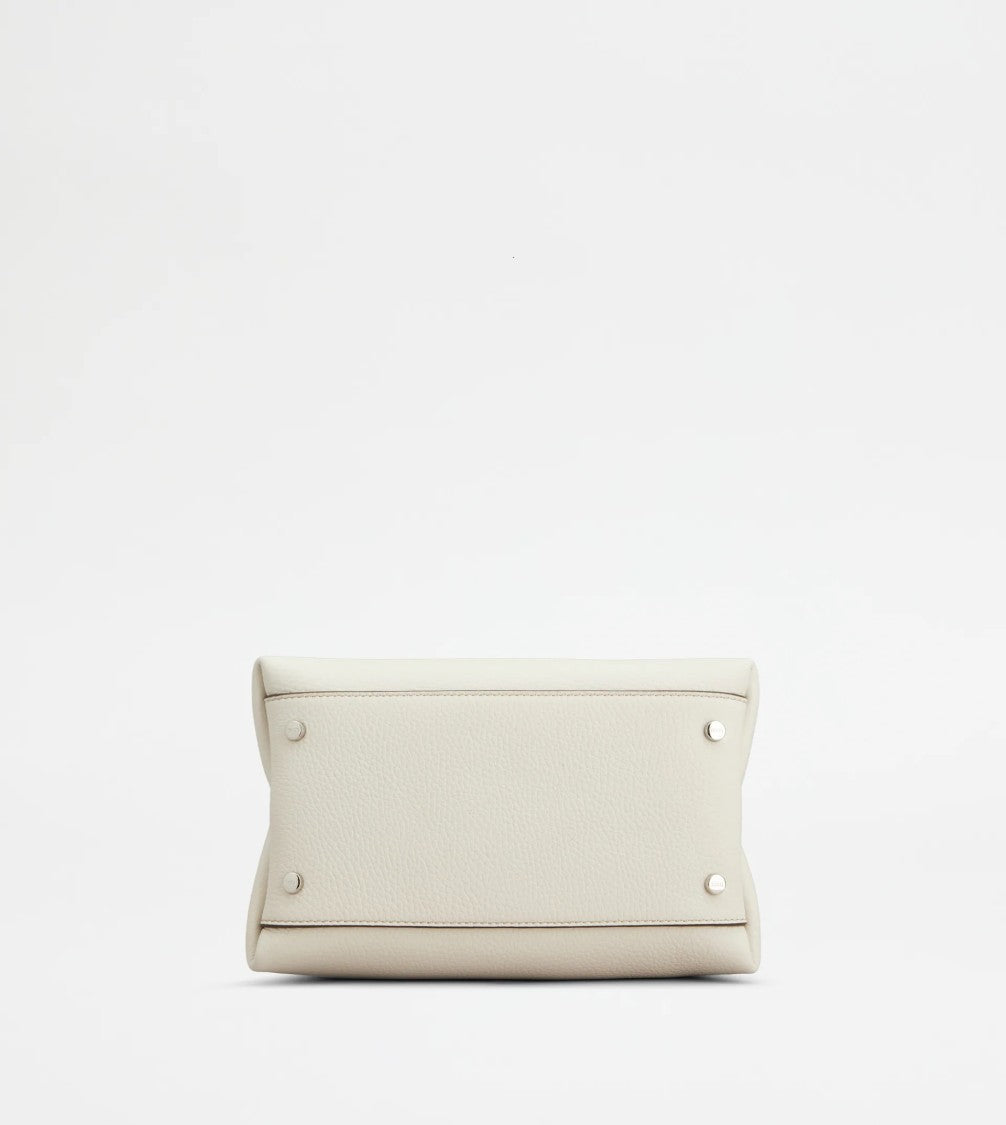 Tod's Apa Micro Tote Leather Bag – White