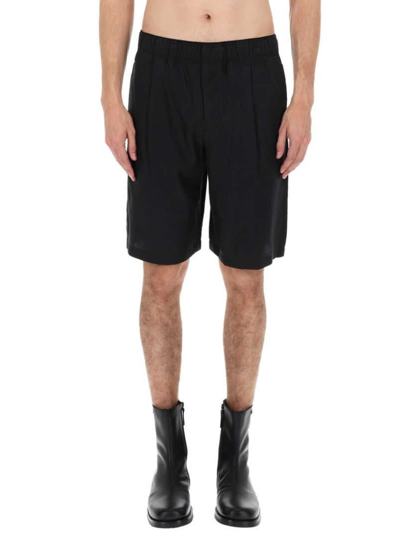 Our Legacy Leisure Cupro-Cotton Relaxed Shorts